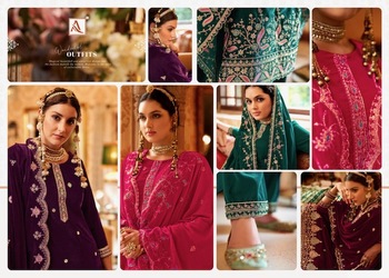  ALOK SUIT VELVET GRACE SALWAR SUITS LATEST CATALOGUE