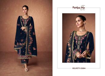 MUMTAZ ARTS VELVETY PREMIUM VELVET SUITS WHOLESALER SURAT