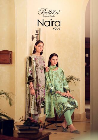 BELLIZA NAIRA VOL 9 PURE COTTON DIGITAL PRINT SUITS SUPPLIER SURAT