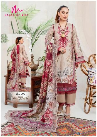 HOUSE OF MIST GHAZAL VOL 2 DESIGNER KARACHI SUITS NEW CATALOGUE