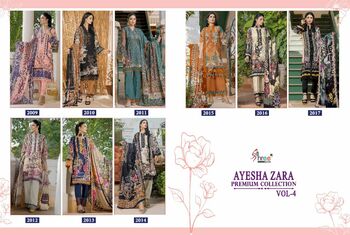 SHREE FABS AYESHA ZARA PREMIUM COLLECTION VOL 4 LATEST CATALOGUE 2021