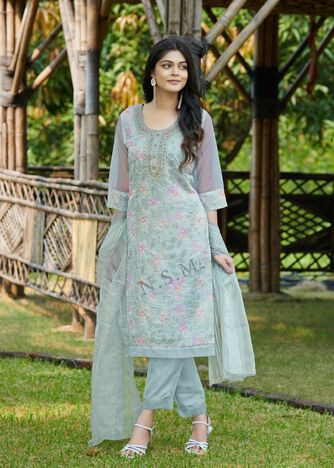 KUMB ROLEX READYMADE ORGANZA KURTIS CATALOGUE SUPPLIER IN SURAT