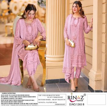 RINAZ FASHION D.NO 1265 COLOUR PAKISTANI SALWAR SUITS