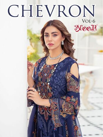 NOOR CHEVRON VOL 6 PAKISTANI GEORGETTE SALWAR KAMEEZ