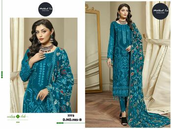 MEHBOOB TEX D.NO 1185 GEORGETTE SALWAR SUITS DISTRIBUTOR IN SURAT