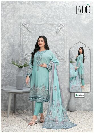 JADE CRIMSON VOL 2 KARACHI LAWN SUITS MANUFACTURER SURAT