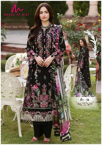 HOUSE OF MIST GHAZAL VOL 2 DESIGNER KARACHI SUITS NEW CATALOGUE