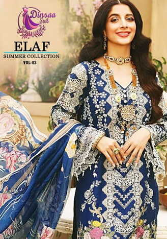 DINSAA SUIT ELAF SUMMER COLLECTION VOL 2 PAKISTANI SUITS