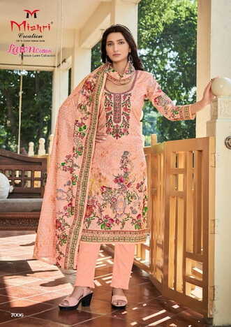 MISHRI CREATION LAWN COTTON VOL 7 KARACHI SALWAR SUITS AT SURAT