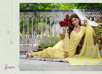 PSYNA NAZAKAT KURTI PANT WITH DUPATTA LATEST CATALOGUE