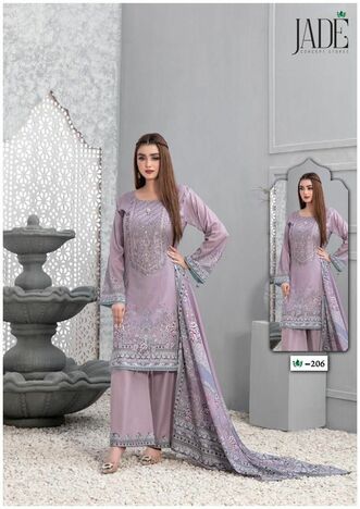 JADE CRIMSON VOL 2 KARACHI LAWN SUITS MANUFACTURER SURAT