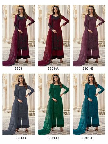 SWAGAT SWATI 3301 COLORS HEAVY PAKISTANI SALWAR SUITS