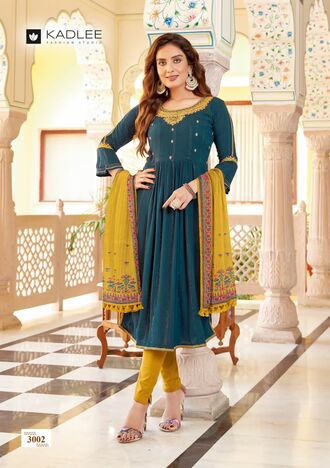 KADLEE SANGAM RAYON READYMADE KURTIS COLLECTION DISTRIBUTOR