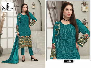 MAJESTY MARYAMS VOL 5 FOUX GEORGETTE EMBROIDERY PAKISTANI SUITS