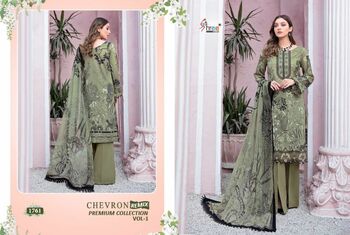 SHREE FABS CHEVRON REMIX COLLECTION VOL 1 PAKISTANI SUITS LATEST CATALOGUE 2022