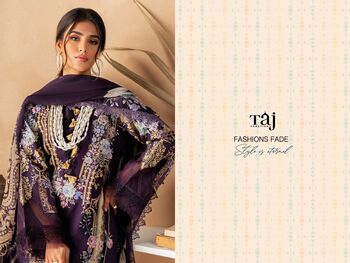 TAJ CREATIONS FIRDOUS AYZAL COTTON PRINT PAKISTANI SUITS SUPPLIER SURAT