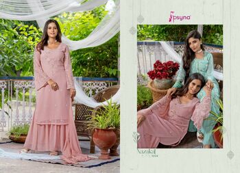 PSYNA NAZAKAT KURTI PANT WITH DUPATTA LATEST CATALOGUE