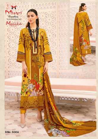 MISHRI CREATION MALIKA VOL 5 KARACHI COTTON SUITS AT BEST PRICE