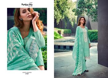 MUMTAZ ARTS SOOTI DHAGE SUMMER SHOWER PURE LAWN SUITS SUPPLIER IN SURAT