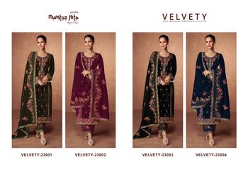 MUMTAZ ARTS VELVETY PREMIUM VELVET SUITS WHOLESALER SURAT