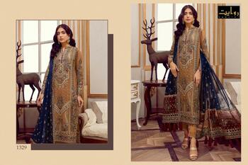 RAWAYAT BAROCCO GEORGETTE PAKISTANI SUITS