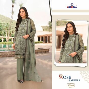 SHANAYA ROSE SAFEERA FOUX GEORGETTE PAKISTANI SUITS CATALOGUE