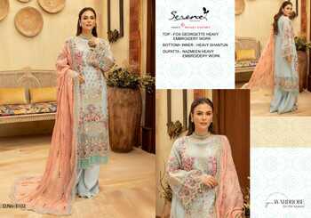 SERENE ADAN LIBAS VOL 2 PAKISTANI GEORGETTE SALWAR KAMEEZ AT WHOLESALE