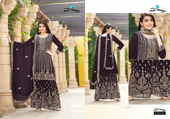 YOUR CHOICE GLOSSY PAKISTANI SHARARA SUITS AT WHOLESALE PRICE