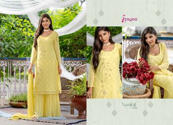 PSYNA NAZAKAT KURTI PANT WITH DUPATTA LATEST CATALOGUE