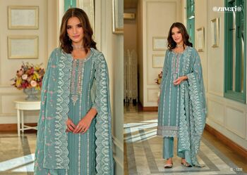 ZAVERI SIENNA READYMADE HANDWORK SUITS WHOLESALER