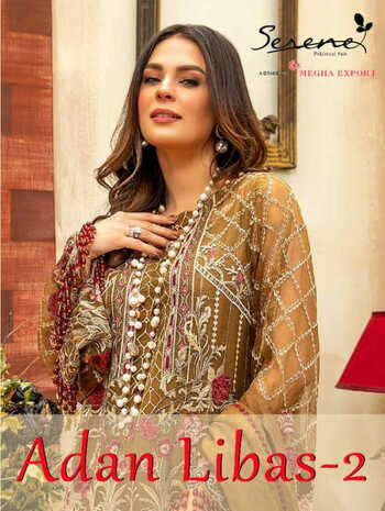 SERENE ADAN LIBAS VOL 2 PAKISTANI GEORGETTE SALWAR KAMEEZ AT WHOLESALE