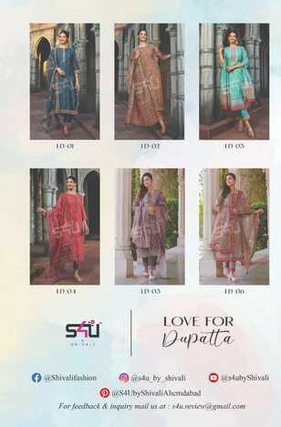 S4U LOVE FOR DUPATTA HANDWORK KURTI PANT WITH DUPATTA NEW CATALOGUE