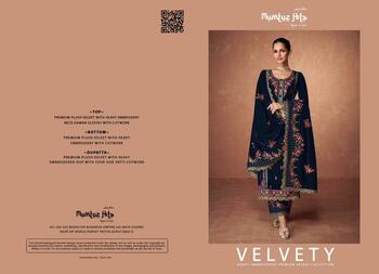 MUMTAZ ARTS VELVETY PREMIUM VELVET SUITS WHOLESALER SURAT