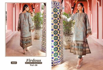 SHREE FABS FIRDOUS EXCLUSIVE COLLECTION VOL 28 3036 TO 3043 SERIES PAKISTANI SUITS