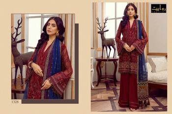 RAWAYAT BAROCCO GEORGETTE PAKISTANI SUITS