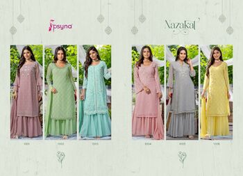 PSYNA NAZAKAT KURTI PANT WITH DUPATTA LATEST CATALOGUE