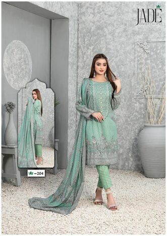 JADE CRIMSON VOL 2 KARACHI LAWN SUITS MANUFACTURER SURAT