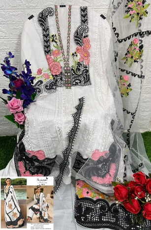 SERENE S 85 LAWN COTTON PAKISTANI SUITS NEW CATALOGUE