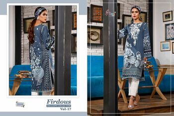 SHREE FABS FIRDOUS EXCLUSIVE COLLECTION VOL 17 PAKISTANI SUITS CATALOGUE