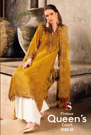 DEEPSY FIRDOUS QUEENS COURT REMIX NX PAKISTANI SUITS CATALOGUE