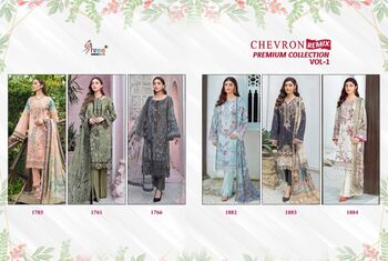 SHREE FABS CHEVRON REMIX COLLECTION VOL 1 PAKISTANI SUITS LATEST CATALOGUE 2022