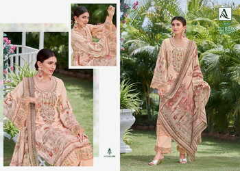 ALOK SUITS QURBAT EDITION 12 ZAM COTTON PRINT SUITS NEW CATALOGUE