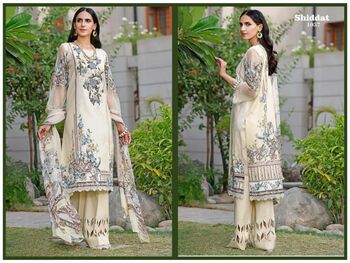 AGHA NOOR SHIDDAT VOL 1 PAKISTANI COTTON SUITS SUPPLIER SURAT