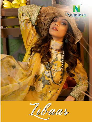 NOORIE ART LIBAAS CAMBRIC COTTON DIGITAL PRINTED SUITS CATALOGUE