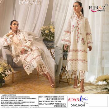 RINAZ FASHION ADAN LIBAS VOL 9 PAKISTANI SUITS WHOLESALER SURAT