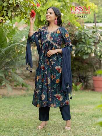 OSSM RESHAM VOL 9 ALIA CUT LATEST COLLECTION IN SURAT 