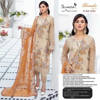 SERENE RAMSHA VOL 2 PAKISTANI GEORGETTE SALWAR KAMEEZ