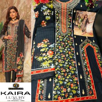 KEVAL FAB KAIRA VOL 10 COTTON LAWN KARACHI SUITS SUPPLIER SURAT