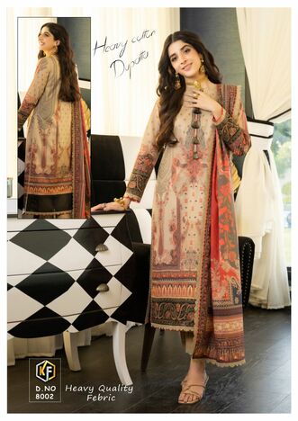 KEVAL FAB SOBIA NAZIR LUXURY VOL 8 COTTON KARACHI PRINTED SUITS WHOLESALE