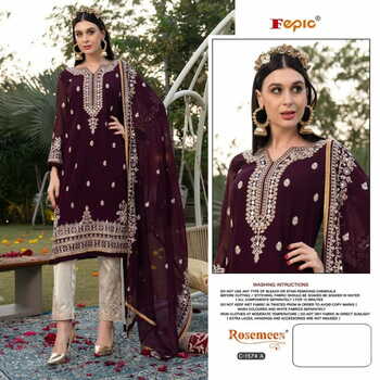 FEPIC ROSEMEEN C 1574 GEORGETTE PAKISTANI SUITS NEW CATALOGUE